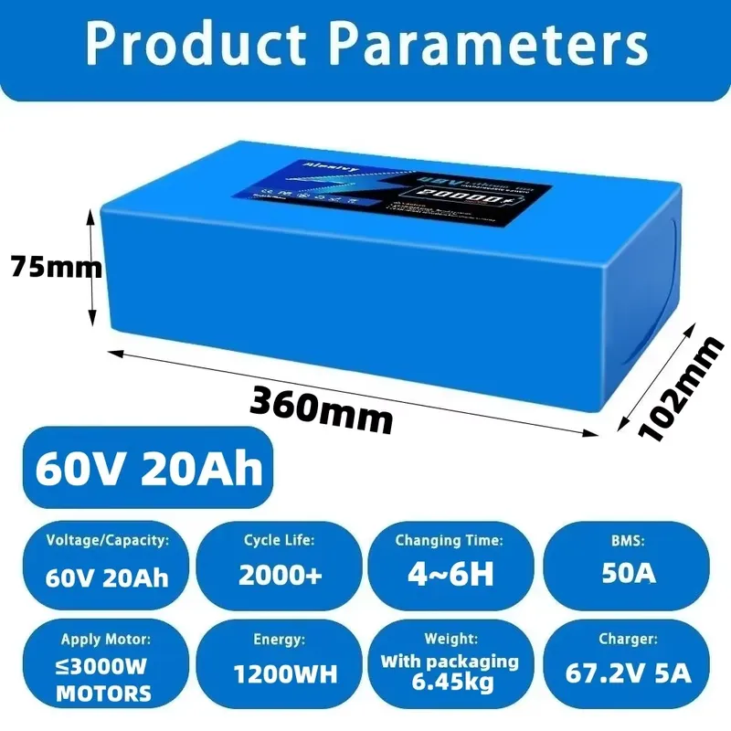 60V 20AH 30AH 21700 Lithium Ba - 60V 30Ah Electric Scooter Battery review and price